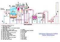 Schematic Diagram of 5TPH Water Tude Boiler